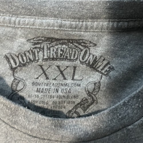 Don't Tread On Me Shirt Adult XXL Short Sleeve Cotton Mens American Flag - Picture 2 of 6