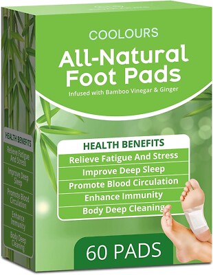 Foot Pads, Foot Pads for Better Sleep, Stress Relief & Foot Care, 60 Pads-B2