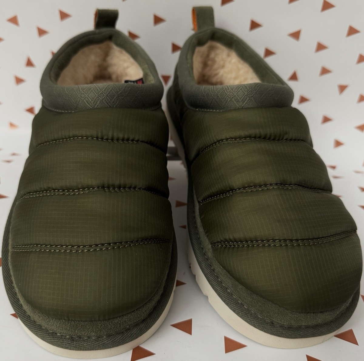 Mens Ugg Slippers Ugg Tasman Black Olive Men's UGG Tasman Puff LTA