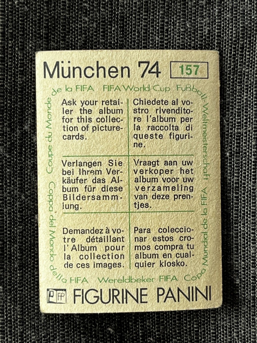 Sticker Panini World Cup 74 - Mascotte Brésil #149 - Original Non Collé, Bon état