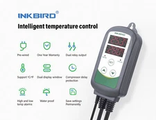 Inkbird ITC308 Temperature Controller Thermostat Switch 110-240V 2 Relay Output