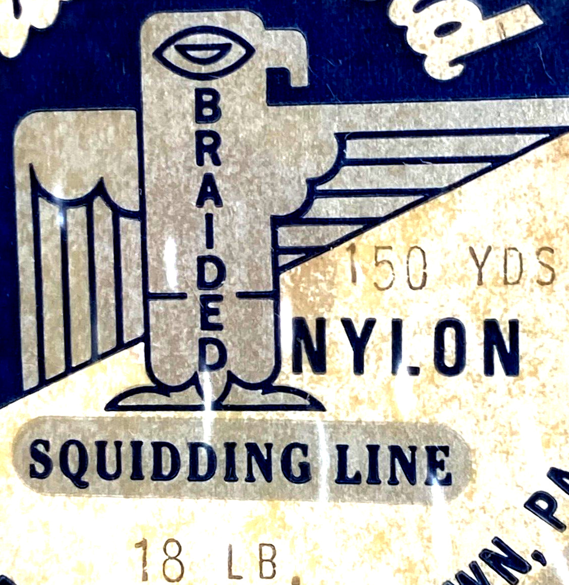 Gudebrod Thunderbird Braided Nylon Squidding Line Flesh 18lb Test 150-Yard Spool