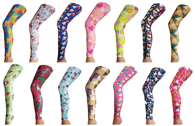 Kinder Leggings Leggins Mädchen Hose Baumwollmischung  Neu 98 - 164