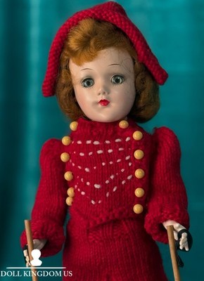 Vintage 14'' Mary Hoyer Plastic Doll Skiing Vintage Outfit