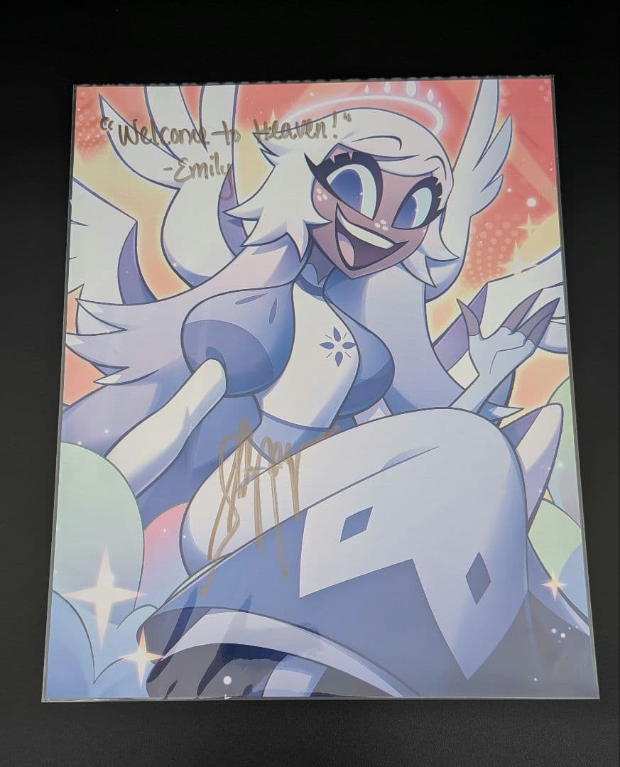 Hazbinhotel EMILY 8×10in サイン入りプリント Hazbin Hotel Emily 8x10in Signed Print Collectible Anime
