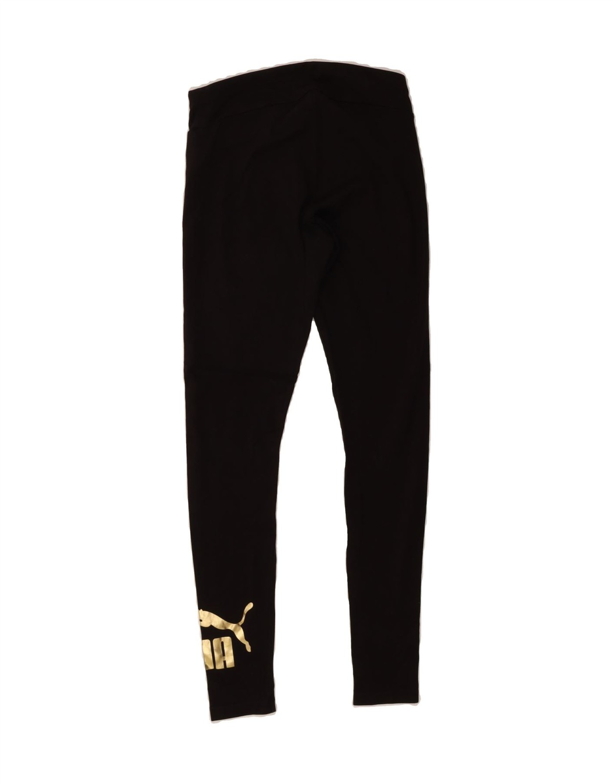 PUMA Womens Graphic Leggings UK 8 Small  Black Cotton BC15 image 2
