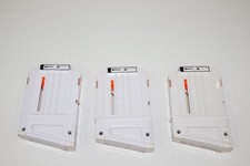 Nerf N-Strike Elite White 6 Round Dart Magazine Mag Ammo Clip Lot of 3