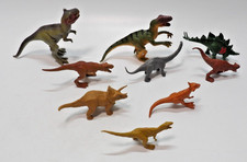 Lot of 9 Plastic Toy Dinosaurs 7 Mattel Jurassic World FPX90  2 Unbranded Dinos