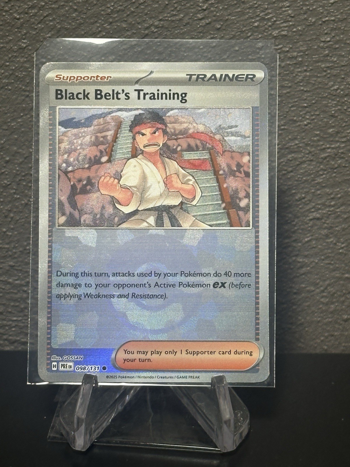Black Belt's Training Pokeball Holo 098/131 - NM Prismatic Evolutions Pokemon