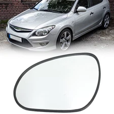 Left Driver Side Mirror Glass For Hyundai I30 2007 2008 2009 10-2012 W/O Heated