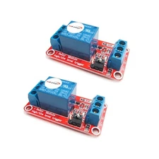 HiLetgo 2pcs 5V One Channel Relay Module Relay Switch with OPTO Isolation Hig...