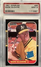 1987 Donruss 46 Mark Mcgwire Psa 9 Mint