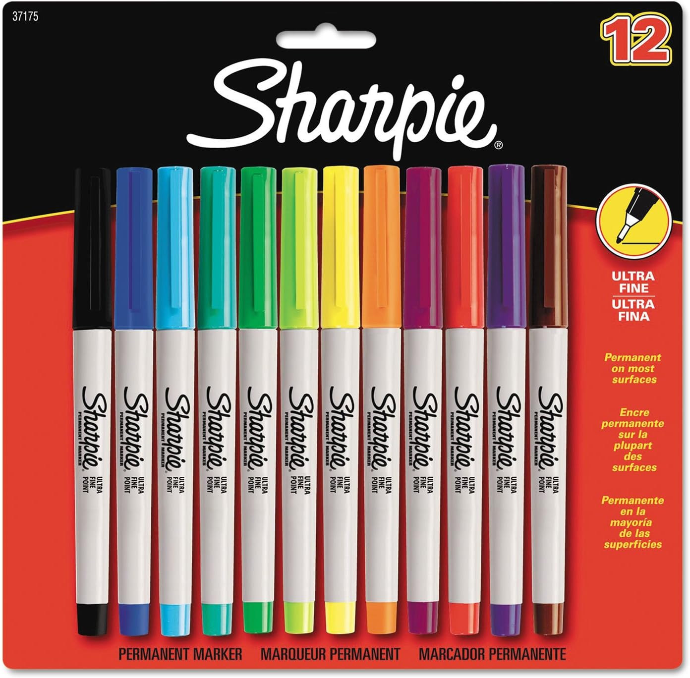Ultra Fine Point Assorted Colors 12 Count