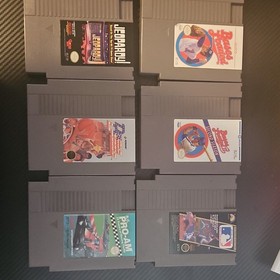 Nintendo NES Game Lot: R.C. Pro-Am, Jeopardy!, Bases Loaded 1 & 2
