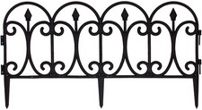 Emsco Group 2093Hd Victorian Fencing Medium Garden Lawn Edging Pack Black
