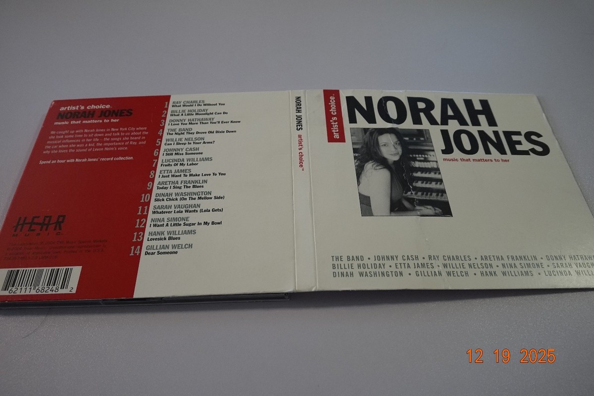 Norah Jones - Artist's Choice CD 2003 Jazz/Pop Hear Music