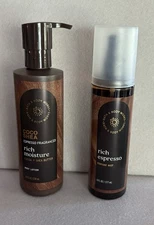 2 PC Bath & Body Works Coco Shea RICH ESPRESSO Body Lotion + Perfume Mist 2025
