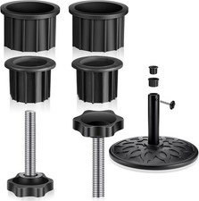 6 Pcs Patio Umbrella Base Hole Ring Cover and Cap Umbrella Stand Replacement