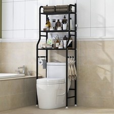 Over The Toilet & Laundry 3 Tier Storage Rack Stainless Steel Shelf Bathroom New