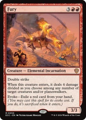 1x Fury - Commander: Lorwyn Eclipsed - NM  -  MTG