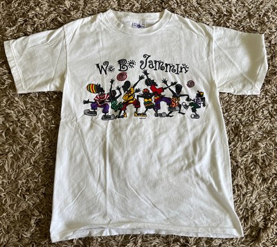 Vtg t-Shirt Junkanooz Reggae Rap USA Single Stitch White Sz M