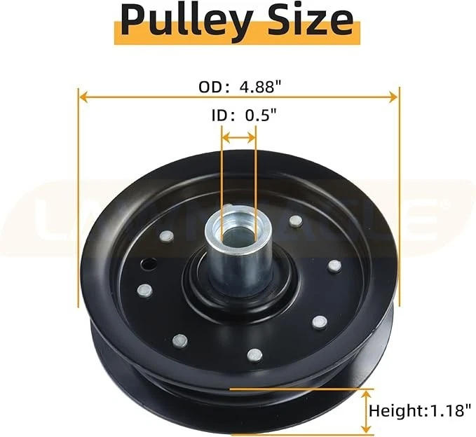 Polea 604219 reemplaza polea de cubierta Hustler 604219, polea loca Hustler 604219, Foto 2 de 4