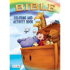 Bible 64 Page Coloring and Activity Book by , Easter Basket Stuffers, Paperback