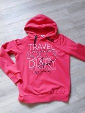 SOCCX Hoodie gr. 38/M hellrot Langarm angeraut Kapuze L64B53