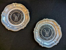 Set of 2 Vintage "The Watergate Hotel Washington D.C." Ashtrays, Artograph, MD