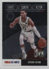 2019 Panini NBA Hoops Premium Stock Lights Camera Action Jayson Tatum #24 0bn8