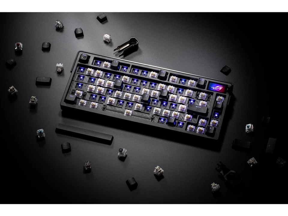 ASUS ROG Azoth Extreme 75 Custom Gaming Keyboard, Aluminum Chassis, Carbon Fiber - Image 4 of 4