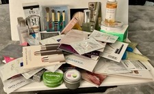 Lot of Makeup  Skincare Full, Travel, and Sample Sizes All New w/ Bonus Candle