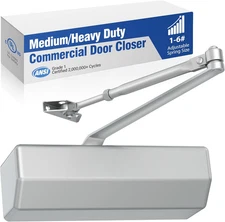 Automatic Door Closer - Medium/Heavy Duty Commercial Door Closer Adjustable Size