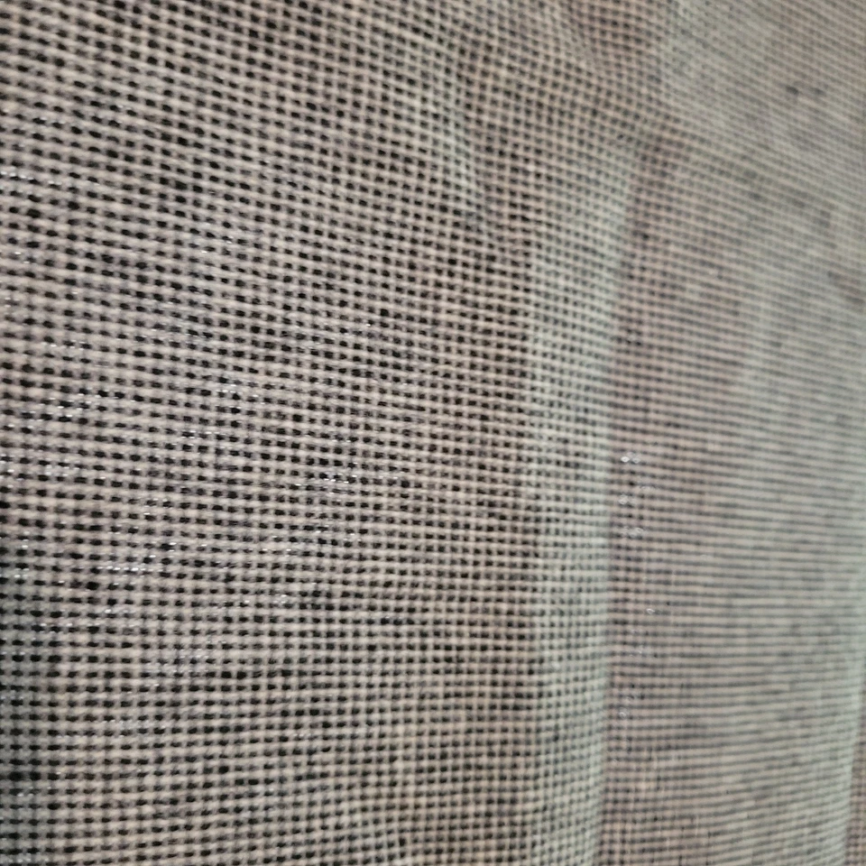 Vintage Fabric New Old Stock Black & Gray Dot Shape 1.5 yds x 60" Cut Yardage - Image 2 of 4