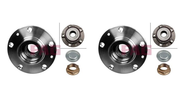 FAG 2X Radnabe Radlagersatz Hinten FüR Peugeot 508 SW I 407 CitroëN C5 III 8E-image