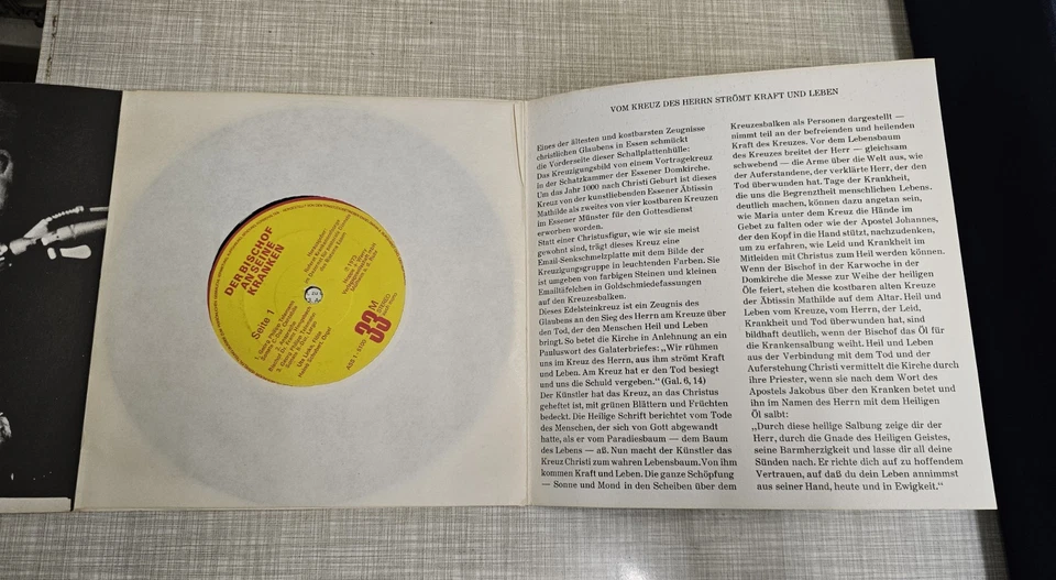 7" Bischof An Seine Kranken (Dr. Franz Hengsbach) Vinyl Schallplatte - Bild 4 von 4