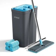Mop and Bucket Set with Wringer, Mops for Floor Cleaning, Wall Mop Cleaner wi...