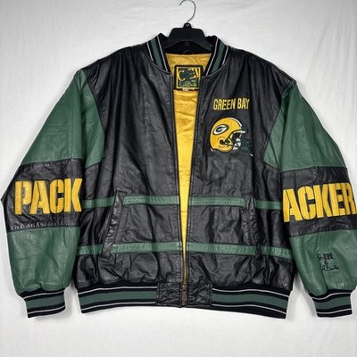 Vintage Green Bay Packers G-III Jacket Men's XL Carl Banks Leather