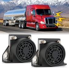 2 Pack 110DB Truck Back-Up Alarm Beeper Warning Alarm Buzzer Siren Horn