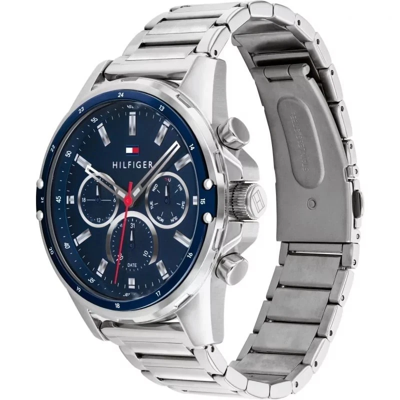 Orologio Uomo TOMMY HILFIGER MASON 1791788 Multifunzione Bracciale Acciaio Blu - Immagine 2 di 2