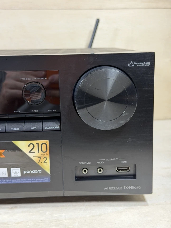 Onkyo TX-NR676 7.2 Channel Home Theater AV Receiver Bluetooth Atmos (no remote) - Image 4 of 4