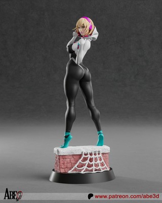 Spider Gwen - 1:4 - 1:6 - 1:9 - Garage Kit - Video Game -  Marvel - Gwen Stacy