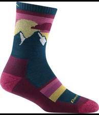Darn Tough 5005 Dark Teal Women's Sunset Ledge Micro Lightweight Hiking Sock USA