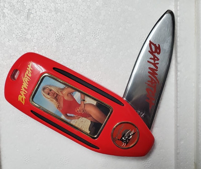 Baywatch Pamela Anderson Pocket Knife Franklin Mint + Case Lifeguard B11YP52 NEW