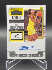 2023-24 Panini Contenders Rookie Ticket Variation Brice Sensabaugh #132 Auto
