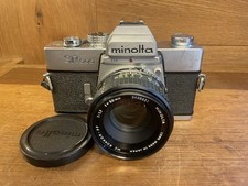  Near Mint   Minolta SR505 Film Camera MC Rokkor 50mm F/1.7 Lens From Japan