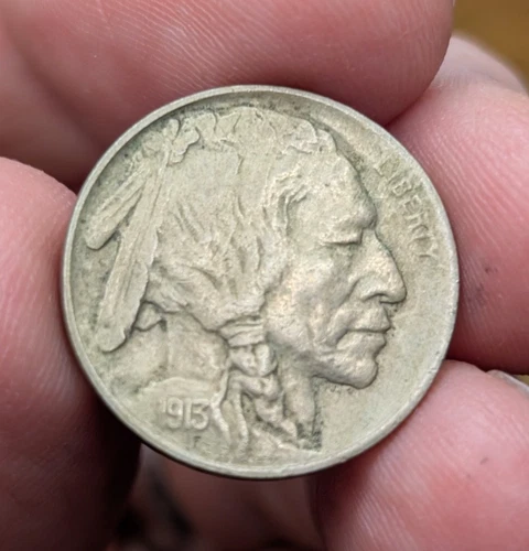 Hi Grade 1913 Type 1 Mound Buffalo Nickel