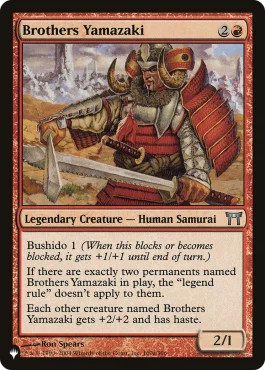 Magic MTG - Brothers Yamazaki - The List - MINT/NMINT - EN