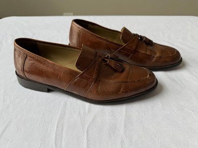 Johnston & Murphy Brown Leather‎ Dress Shoes Tassel Loafers Mens Size 9.5 Men main image 3