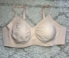 Honeylove Sculptress Bra 3X Nude Wireless Comfort Support 44 DD/DDD